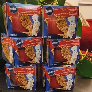 Pillsbury Apple Cinnamon Pie 3 oz Set Of 6 Wacky Treats, NWT